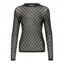 Kaffe - Mina ls mesh bluse fra Kaffe