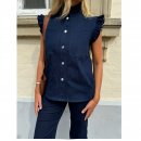 Continue - Jenny denim vest fra Continue